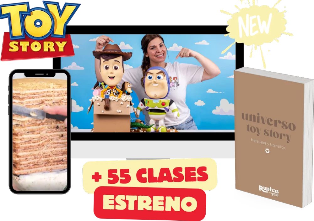 Universo Toy Story en Estructura — más de 55 clases de estreno, con recetario de materiales y utensilios